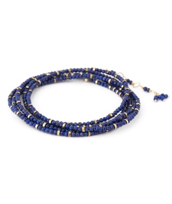 Anne Sportun Blue Lapis Beaded Confetti Wrap Bracelet & Necklace 34" B098G-CON.LAPIS Venez découvrir notre 