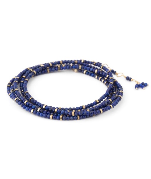 Anne Sportun Blue Lapis Beaded Confetti Wrap Bracelet & Necklace 34" B098G-CON.LAPIS Venez découvrir notre 