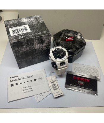 Casio G-Shock White Black StepTracker Analog-Digital Watch GBA900-7A les ligaments