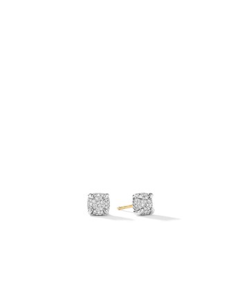 Petite Chatelaine Stud Earrings with Full Pave Diamonds shop