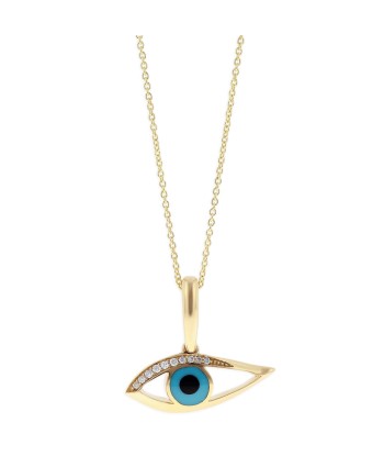 Kabana Kalo Mati 14k Yellow Gold Evil Eye Diamond Pendant GPCF499OXT no chain Comparez plus de prix