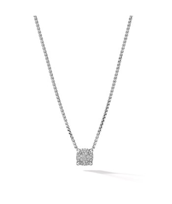 Petite Chatelaine Pendant Necklace with Full Pave Diamonds soldes