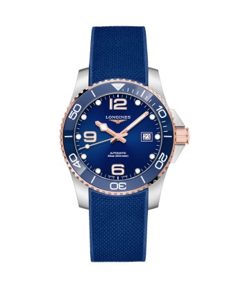 Longines Hydroconquest 41MM Automatic Blue Ceramic Rose Gold Watch L37813989 Par le système avancé 