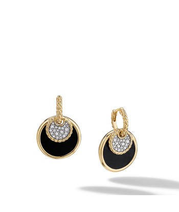 DY Elements Convertible Drop Earrings in 18K Yellow Gold with Black Onyx and Mother of Pearl and Pave Diamonds Découvrez la collection