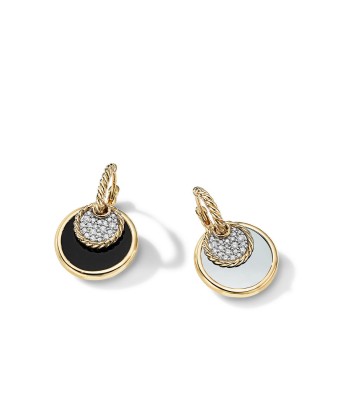 DY Elements Convertible Drop Earrings in 18K Yellow Gold with Black Onyx and Mother of Pearl and Pave Diamonds Découvrez la collection