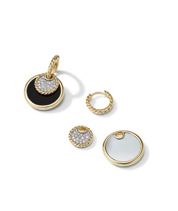 DY Elements Convertible Drop Earrings in 18K Yellow Gold with Black Onyx and Mother of Pearl and Pave Diamonds Découvrez la collection