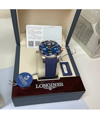 Longines Hydroconquest 41MM Automatic Blue Ceramic Rose Gold Watch L37813989 Par le système avancé 