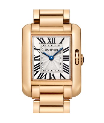 Pre-Owned Cartier Tank Anglaise 18k Rose Gold Quartz Watch W5310013 en ligne des produits 