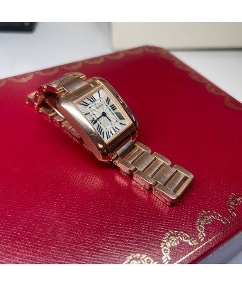 Pre-Owned Cartier Tank Anglaise 18k Rose Gold Quartz Watch W5310013 en ligne des produits 