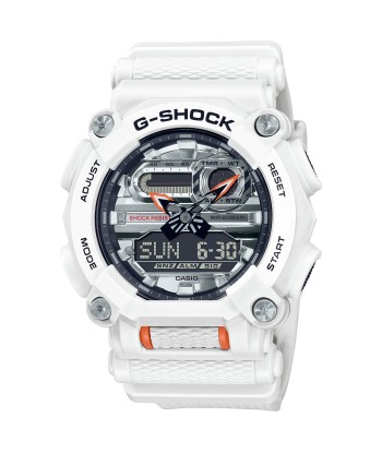 Casio G-Shock GA900AS-7A Astro World Space Watch White Orange Silver Metallic une grave pollution 