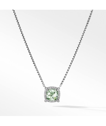 Petite Chatelaine Pave Bezel Pendant Necklace with Diamonds 7MM 50% de réduction en Octobre 2024