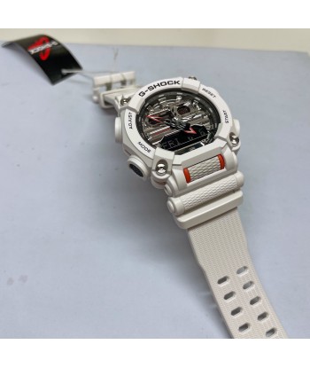 Casio G-Shock GA900AS-7A Astro World Space Watch White Orange Silver Metallic une grave pollution 