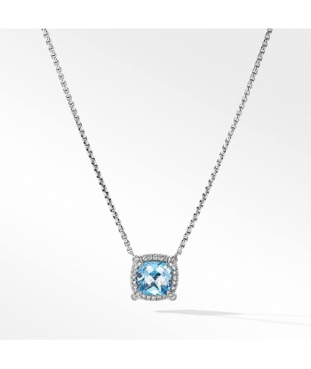 Petite Chatelaine Pave Bezel Pendant Necklace with Diamonds 7MM 50% de réduction en Octobre 2024