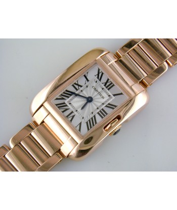 Pre-Owned Cartier Tank Anglaise 18k Rose Gold Quartz Watch W5310013 en ligne des produits 