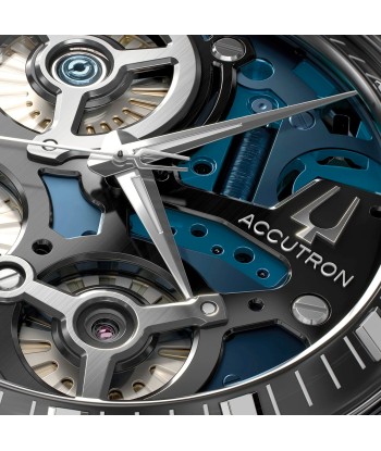 Accutron DNA Electrostatic Open Face Blue Dial Watch 2ES8A004 français