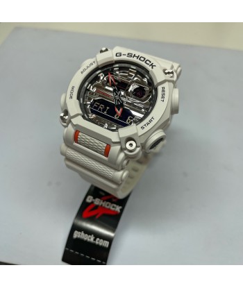 Casio G-Shock GA900AS-7A Astro World Space Watch White Orange Silver Metallic une grave pollution 