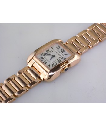 Pre-Owned Cartier Tank Anglaise 18k Rose Gold Quartz Watch W5310013 en ligne des produits 