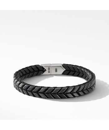 David Yurman Chevron Woven Bracelet in Black Titanium shop