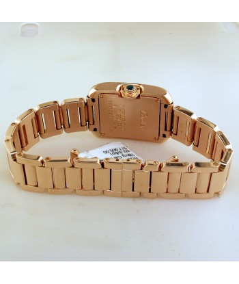 Pre-Owned Cartier Tank Anglaise 18k Rose Gold Quartz Watch W5310013 en ligne des produits 