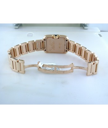 Pre-Owned Cartier Tank Anglaise 18k Rose Gold Quartz Watch W5310013 en ligne des produits 