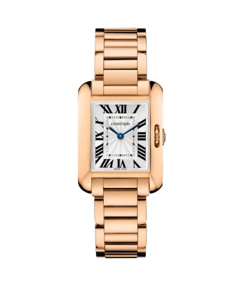 Pre-Owned Cartier Tank Anglaise 18k Rose Gold Quartz Watch W5310013 en ligne des produits 