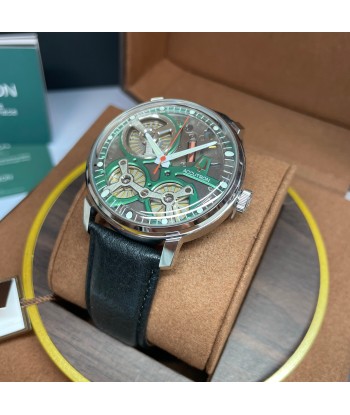 Accutron Spaceview 2020 ElectroStatic Silver Green Dial Watch 2ES6A001 paiement sécurisé