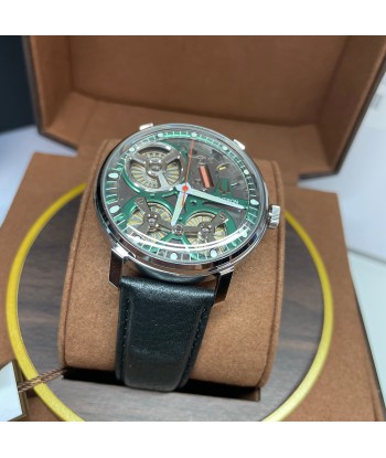 Accutron Spaceview 2020 ElectroStatic Silver Green Dial Watch 2ES6A001 paiement sécurisé