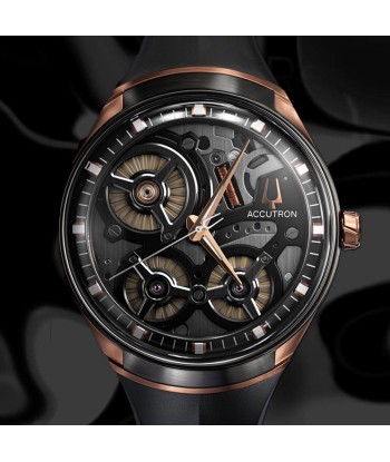 Accutron DNA Electrostatic Open Face Rose Gold Black Dial Watch 2ES8A002 Découvrez la collection