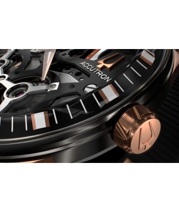 Accutron DNA Electrostatic Open Face Rose Gold Black Dial Watch 2ES8A002 Découvrez la collection