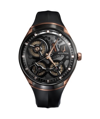 Accutron DNA Electrostatic Open Face Rose Gold Black Dial Watch 2ES8A002 Découvrez la collection