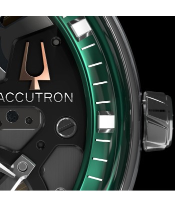 Accutron DNA Electrostatic Open Face Green Dial Watch 2ES8A001 de la marque