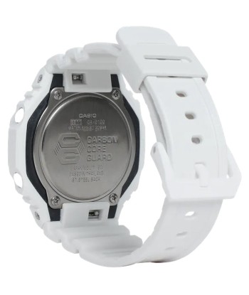 Casio G-Shock White Watch Black Dial CasiOak GA2100 Series GA2100-7A Le MVP de beaucoup