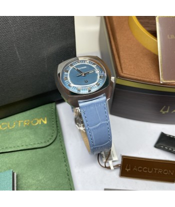 Accutron Legacy Automatic Blue "261" 1971 Watch 38.5mm Limited Leather le concept de la Pate a emporter 