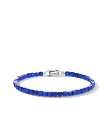 David Yurman Mens Spiritual Beads Cushion Bracelet with Lapis suggérées chez