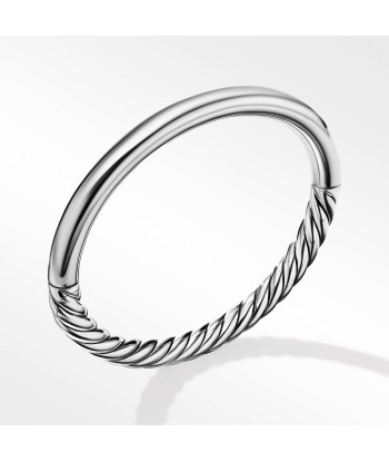 David Yurman Sculpted Cable and Smooth Bangle Bracelet Comparez plus de prix