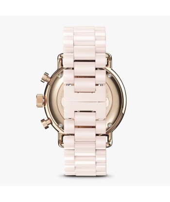 Shinola 40MM Canfield Sports Chronograph Blush Pink Ceramic Watch S0120230478 le des métaux précieux