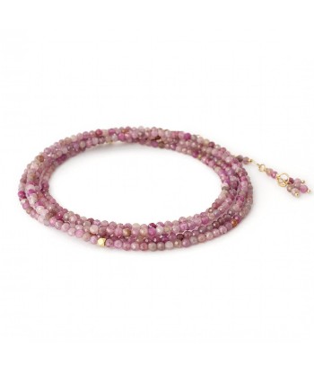 Anne Sportun 18k Gold Regular Multi Pink Ruby Wrap Bracelet Necklace B098G-MULTIPK.RUBY paiement sécurisé