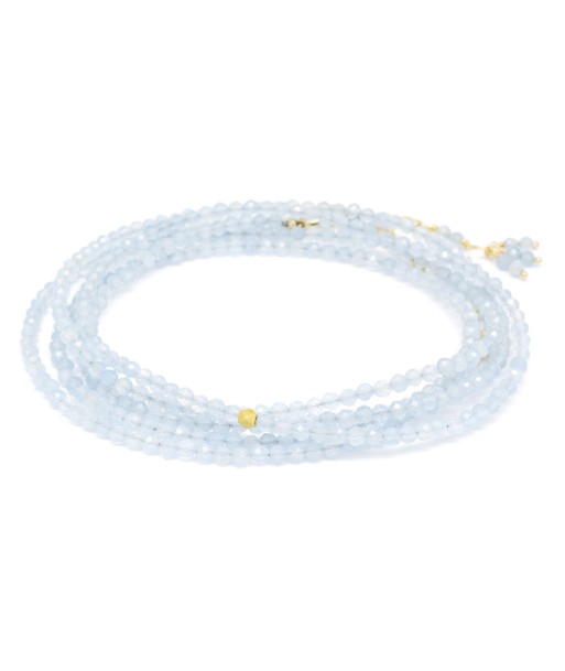 Anne Sportun Milky Aquamarine Bead Wrap Bracelet Necklace B098G-MILK.AQ prix pour 