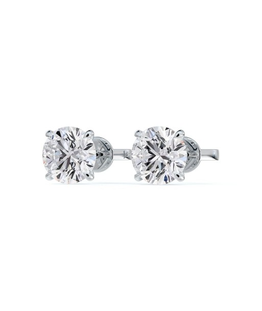 De BeersForevermark Classic 4-Prong Martini Set 3.10cts Total Stud Earrings Les magasins à Paris