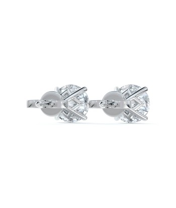 De BeersForevermark Classic 4-Prong Martini Set 3.10cts Total Stud Earrings Les magasins à Paris