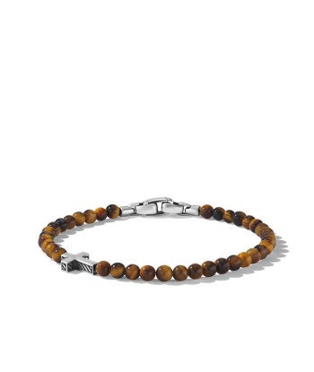 David Yurman Spiritual Beads Cross Station Bracelet with Tigers Eye Amélioration de cerveau avec