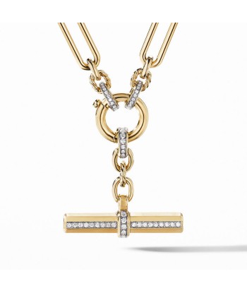 David Yurman Lexington Chain Necklace in 18K Yellow Gold with Diamonds ouvre sa boutique