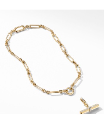 David Yurman Lexington Chain Necklace in 18K Yellow Gold with Diamonds ouvre sa boutique