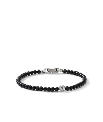 David Yurman Spiritual Beads Evil Eye Bracelet with Black Onyx and Sapphires chez Cornerstreet bien 