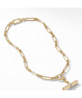 David Yurman Lexington Chain Necklace in 18K Yellow Gold with Diamonds ouvre sa boutique