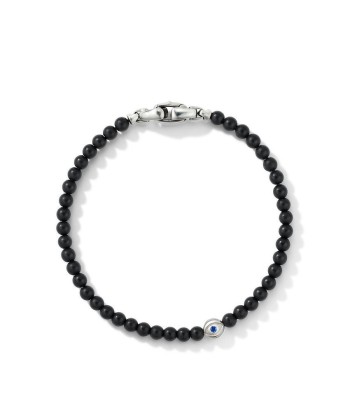 David Yurman Spiritual Beads Evil Eye Bracelet with Black Onyx and Sapphires chez Cornerstreet bien 