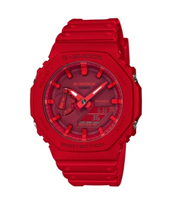 Casio G-Shock Red CasiOak Carbon Core Guard 2100 Series GA2100-4A paiement sécurisé