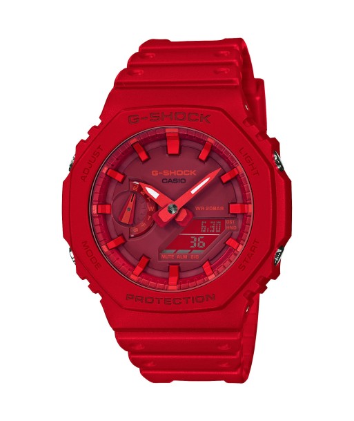 Casio G-Shock Red CasiOak Carbon Core Guard 2100 Series GA2100-4A paiement sécurisé