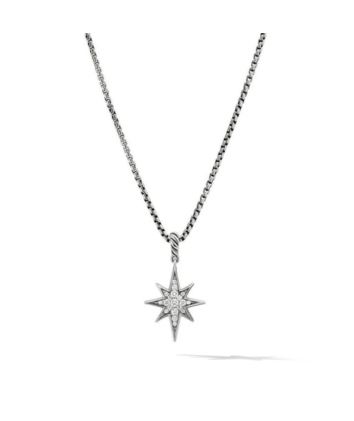 David Yurman Cable Collectibles North Star Necklace with Pave Diamonds acheter