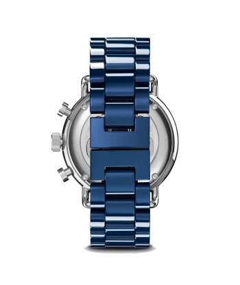 Shinola Canfield Sport 40MM Blue Mother of Pearl Chronograph Cobalt Blue Ceramic Bracelet Watch du meilleur 